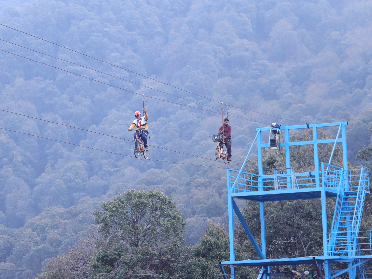 Sky cycling in mussoorie
